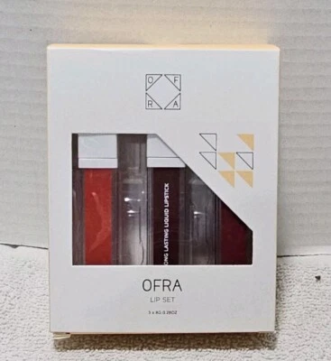 OFRA The REDS 3 Piece Long Lasting Liquid Lip Set  Full Size - New In Box - Image 1 of 2