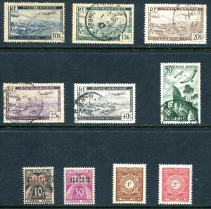 Algeria 1946 - 1947 Back of the Book Used and Unused(NH) Lot - Picture 1 of 2