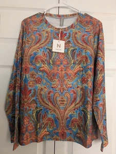 Noracora Womens Top Medium Multicolor Jersey - Picture 1 of 7