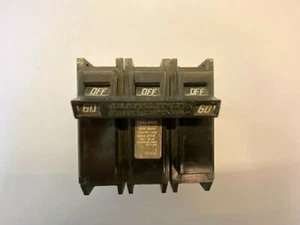 Challenger E16428 60A 3-Pole Circuit Breaker 240V Lightly USED See Pictures!! - Picture 1 of 6