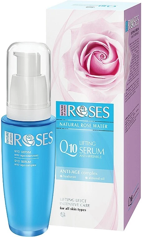 NATURE OF AGIVA Antifalten Serum Coenzym Q10 Gesichtsserum Hyaluron Anti Aging dunkle Augenringe