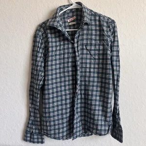 Johnnie-O Plaid Flannel Button Down Shirt Men’s Medium - Picture 1 of 6