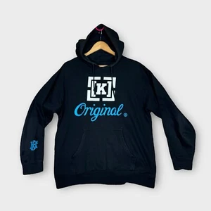 Krew KR3W Original Logo Hoodie Sweatshirt Black Large Skate Muska Vintage Y2K - Picture 1 of 12