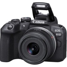 Canon EOS R10 24.2MP Mirrorless Camera - Black (RF-S 18-45mm f/4.5-6.3 IS STM)