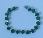 Silver Coloured And Faux Jade Pretty Bracelet New & Unworn