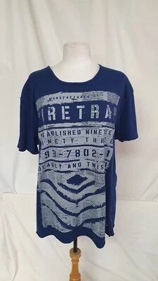 Camiseta para dama, trampa para fuego, talla XXL, azul marino, busto 44", 29" de largo, algodón 6152 Foto 1 de 4