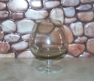 Brandy / Cognac Style Classic 1960s 1 Smokey Light Tented Colored Vintage  Glass - Picture 1 of 3