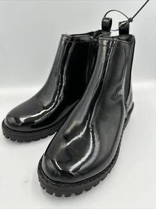 Miso Children’s Shiny Leather Boots Size 11k (REFC16) - Picture 1 of 5