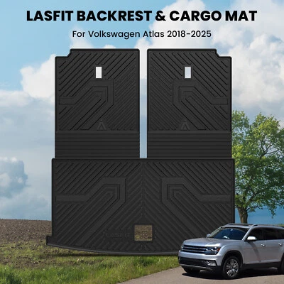 Cargo Liner for Volkswagen Atlas 2018-2026 Custom TPE Cargo Mat with Seatback Foto 1 de 4