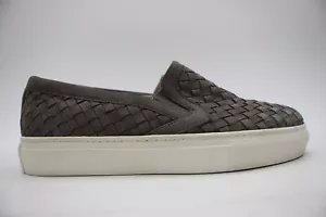M. Gemi Cerchio Women's Size 36 Woven Leather Sneakers Slip On Gray Shoes - Picture 1 of 9