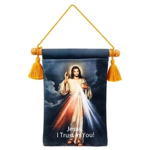 3 PACK - Divine Mercy -Blessing Bag - Polyester/Canvas - 4-3/4 W x 7" H - Picture 1 of 2