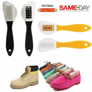 New Suede Brush Nubuck Restore Nap Ugg Cleaner Rubber Reviver Stubborn Stains - Picture 1 of 12
