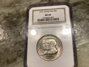 1937 Antietam Commemorative Half Dollar MS66 - Picture 1 of 2