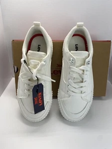 Levi's Damen Emma Vegan Classic Lowtop Plateau Sneaker Schuh 6M Winter Weiß - Bild 1 von 6