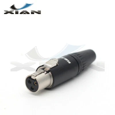 TA3F/Neutrik Mini XLR 3pin Connector,RT3FC-B 3Pin Mini MIC Microphone Connector - Image 1 of 4