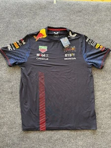 Castore Official F1 Formula One Oracle Red Bull Racing Team T-Shirt Mens XL Blue - Picture 1 of 13