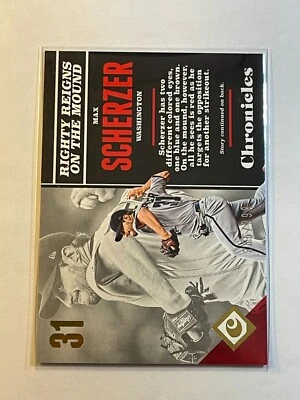 Max Scherzer 2017 Panini Chronicles Gold Foil SP #ed /999 #28 Nationals Rangers - Image 1 of 2