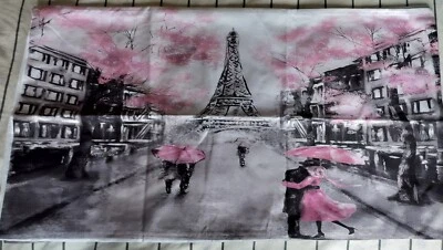 New Paris Bedding Set Eiffel Tower, King Duvet Cover + 2 Pillow Cases Set, 3 Pcs - Image 1 of 4
