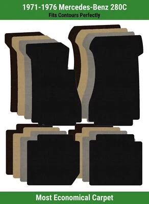 Alfombrillas Lloyd Velourtex fila delantera y trasera para Mercedes-Benz 280C 1971-1976  Foto 1 de 4