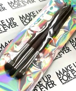 MAKE UP FOR EVER 172 212 220 Eyeshadow Eye Makeup Brush Set Soft Bristles blend - Picture 1 of 4