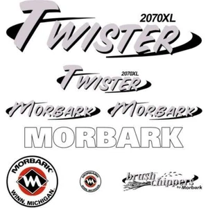 Morbark 2070XL Twister Decals, Wood Chipper Decal Sticker Kit, UV laminated - Picture 1 of 1