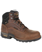 Georgia Boot Men's Eagle One Waterproof Work Boot - Soft Toe Brown 12 EE