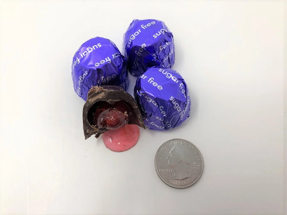 Caramelo gourmet sin azúcar cordial cerezas chocolate negro 1 libra cerezas líquidas Foto 1 de 1