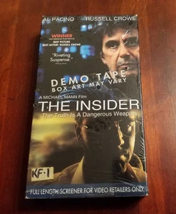 The Insider (1999) VHS Demo Promo Tape Michael Mann Al Pacino Russell Crowe - Picture 1 of 6
