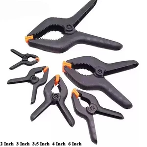 2" - 6 Inch Spring Clamps Large Plastic Heavy Duty Clips Tarpaulin Sheet Market - Picture 1 of 13