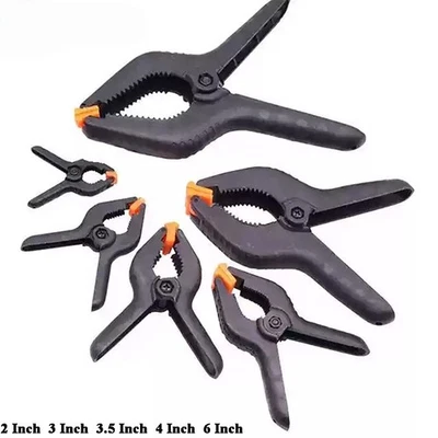 2" - 6 Inch Spring Clamps Large Plastic Heavy Duty Clips Tarpaulin Sheet Market - Image 1 of 4