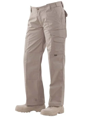 Pantalones para mujer TRU-SPEC 24-7 clásicos RipStop ligeros caqui talla 8 sin dobladillo Foto 1 de 2