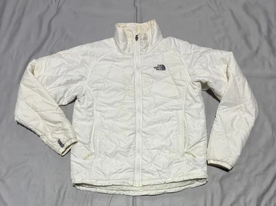 The North Face Jacket Womens Medium White Quilted Insulated Full Zip Puffer - Image 1 of 4