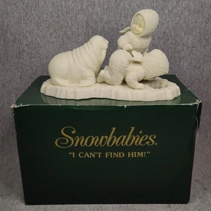Department 56 Snowbabies I Can't Find Him Porzellan Biskuit Figur mit Box - Bild 1 von 2