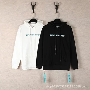 OFFS new OW gradual change arrow pattern print hooded sweater WHITES - Picture 1 of 15