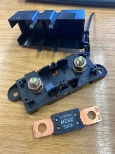 Mega Fuse Holder- with 2 x 500 amp fuse, electrical systems,  - Picture 1 of 5
