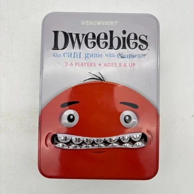 Juego de Cartas Dweebies Estuche de Hojalata COMPLETO Gamewright 2010 Con Personaje A Juego Foto 1 de 4