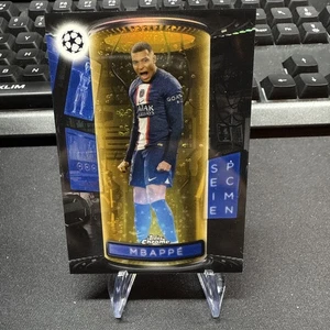 2022-23 Topps Chrome Kylian Mbappe Specimen Gold Refractor PSG Soccer Card /50 - Bild 1 von 2