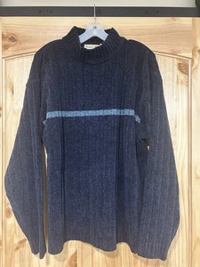 Vintage Cortina Italia Pullover Herren Extra Large Wolle Navy Pulli - Bild 1 von 6