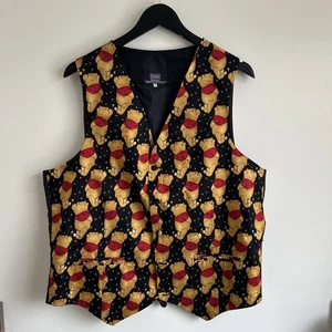 Winnie The Pooh Waiscoat Tie Rack men’s XL Disney Made in England  - Picture 1 of 6