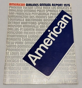 Vintage American Airlines 1976 Annual Company Financial Earnings Report - Picture 1 of 11