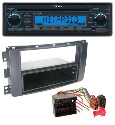 VDO AUX MP3 1DIN CD USB Autoradio für Smart ForTwo 451 ForFour 454 Quadlock - Bild 1 von 4