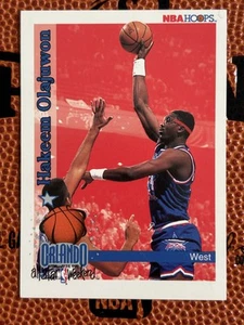 1992-93 NBA Hoops All-Star Hakeem Olajuwon #314 Rockets - Picture 1 of 2