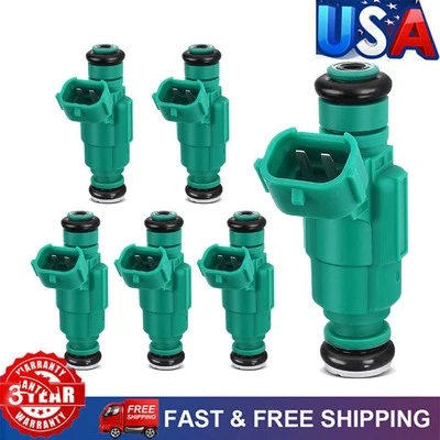 For Hyundai Tiburon 2.7L V6 2003 2004 2005 2006 2007 2008 6pcs Fuel Injectors — 第 1/4 张图片