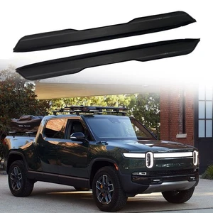 Running Board Side Step Pedal Nerf Bar Fits for Rivian R1T R1S 2022 2023 2024 - Picture 1 of 19