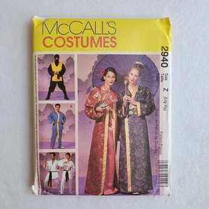 Disfraces McCalls SIN CORTAR patrón 2940 Misses para hombre talla L-XL bata kimono ninja karate - Imagen 1 de 3