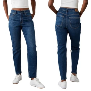 American Eagle Mom Jeans High Rise Stretch AE Dark Wash Damen 0 (25) 4 (27) - Bild 1 von 8