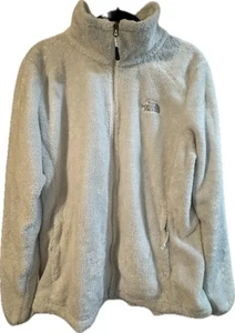 North Face Jacke Damen Größe XL weiß Osito Teddy Fleece Pullover Full Zip - Bild 1 von 17