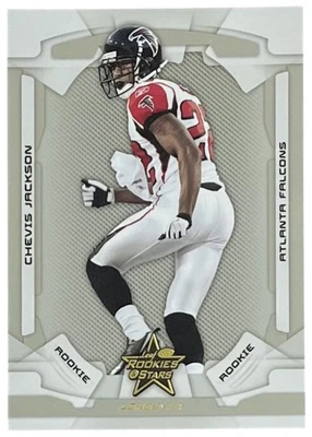 2008 Leaf Rookies & Stars Longevity #125 Chevis Jackson RC Falcons /999 - Image 1 of 2