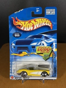 Hot Wheels Corvette Series ‘58 Corvette Yellow #069 Card Damage - Picture 1 of 2