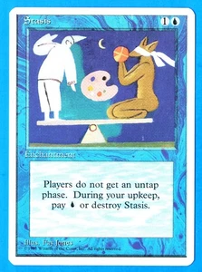 Stasis 1997 MTG 5th Edition Blue Rare Enchantment LP Stasis Deck C - Bild 1 von 1